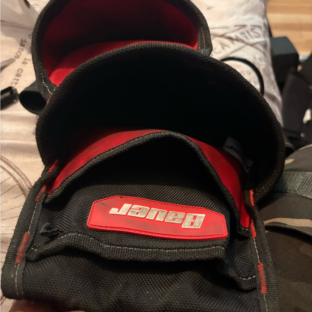 Bauer Black and Red 2 Tool Pouches